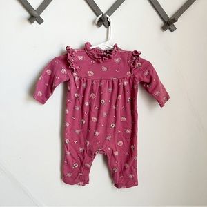 Janie and Jack Mauve Floral One Piece